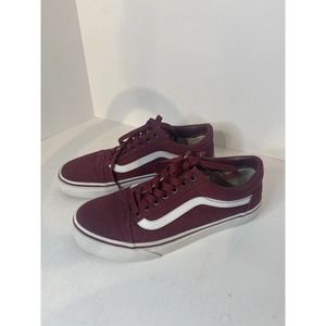 Vans Burgundy Old Skool Skate Sneaker 614992 Unisex Men's 6.5 Women's 8